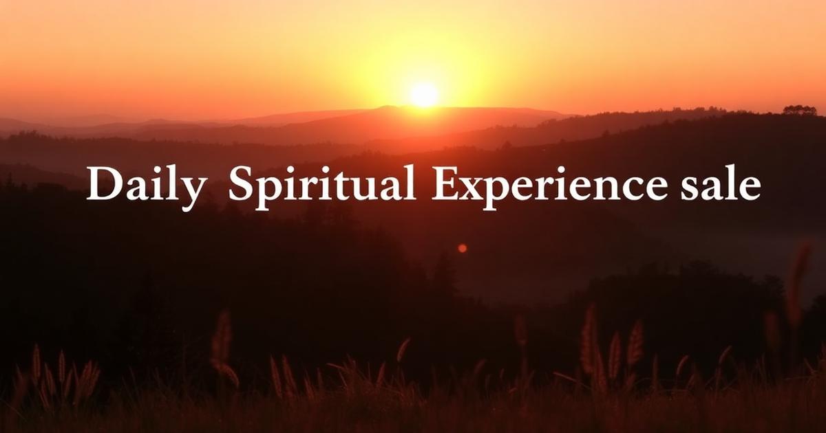 Daily Spiritual Experience Scale (DSES) assessment